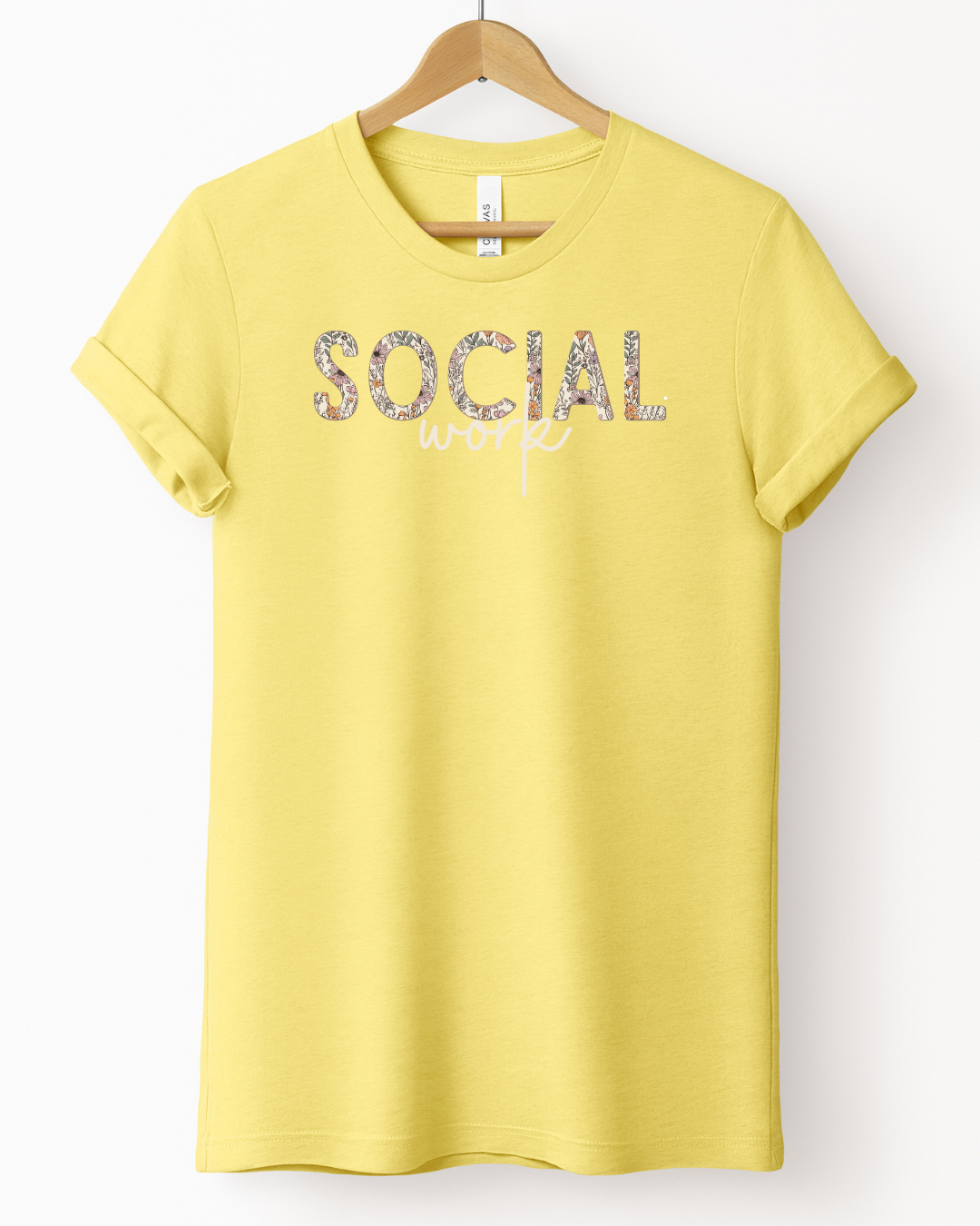 Fall Floral - Social Work Tee