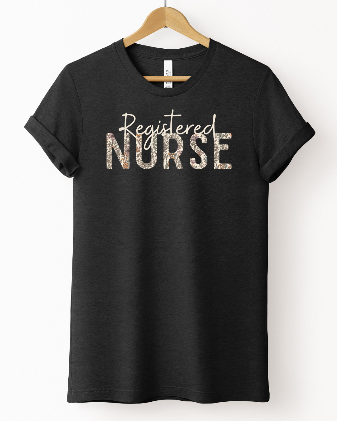 The Fall Floral- Registered Nurse Tee