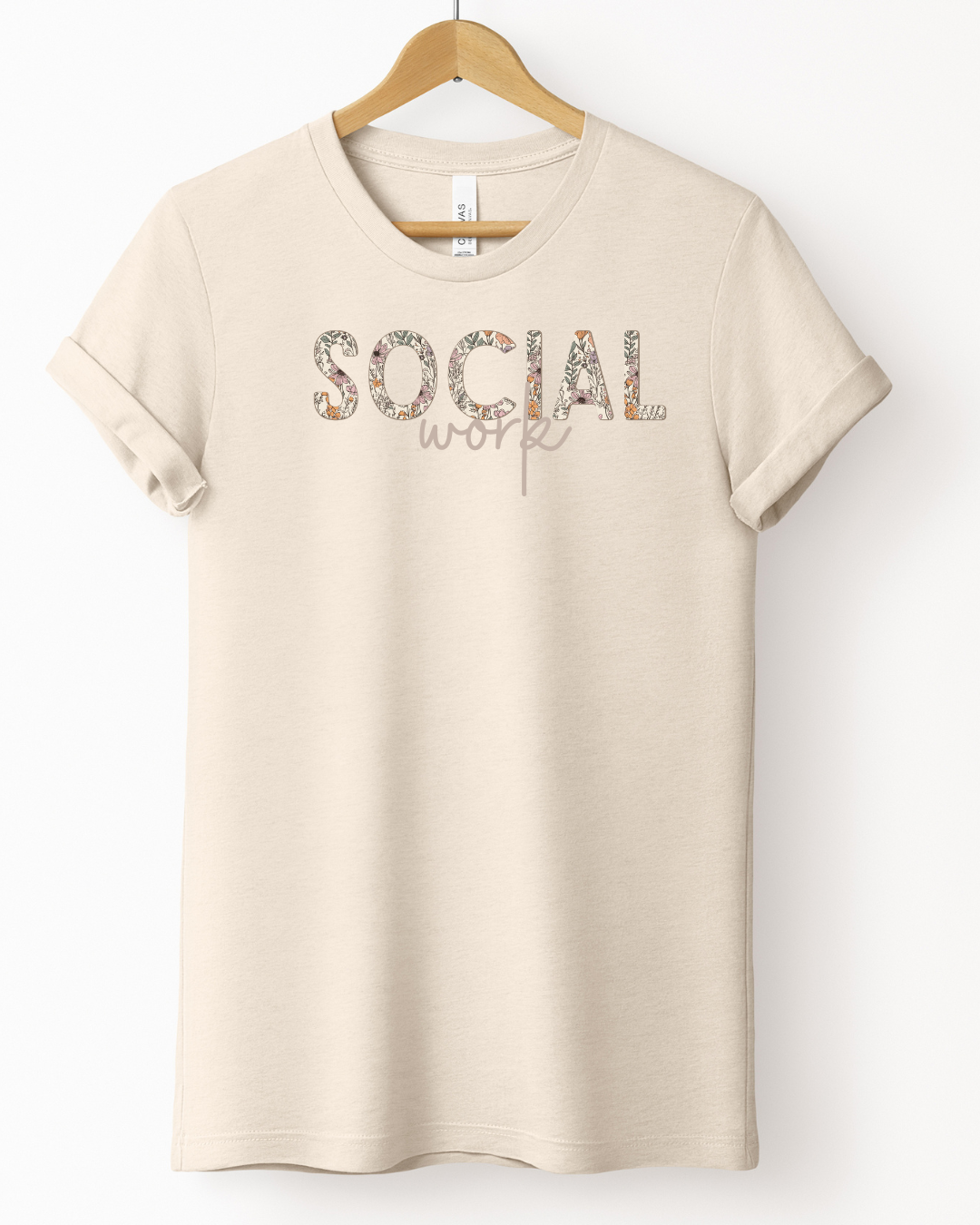 Fall Floral - Social Work Tee