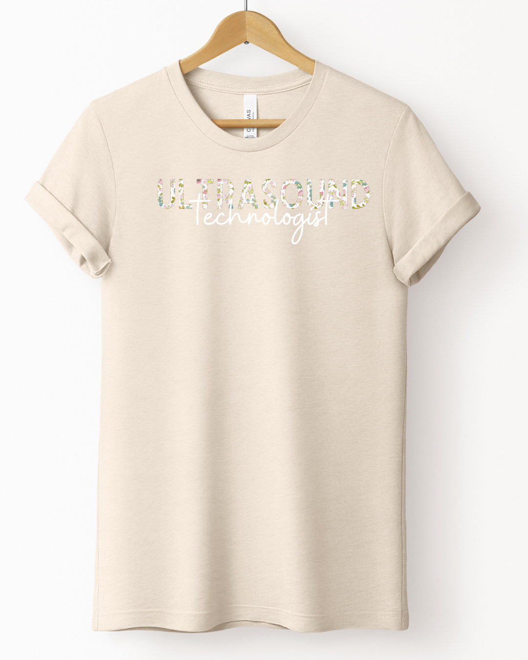 Summer Floral- Ultrasound Tech Tee