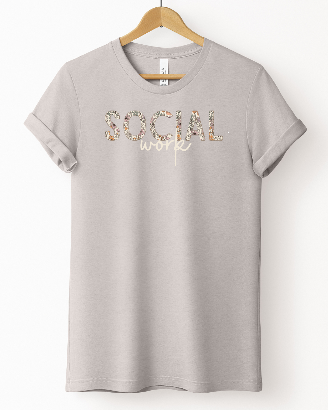 Fall Floral - Social Work Tee
