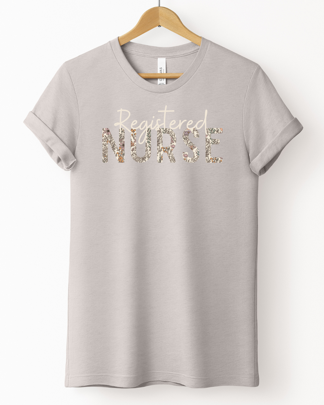 The Fall Floral- Registered Nurse Tee
