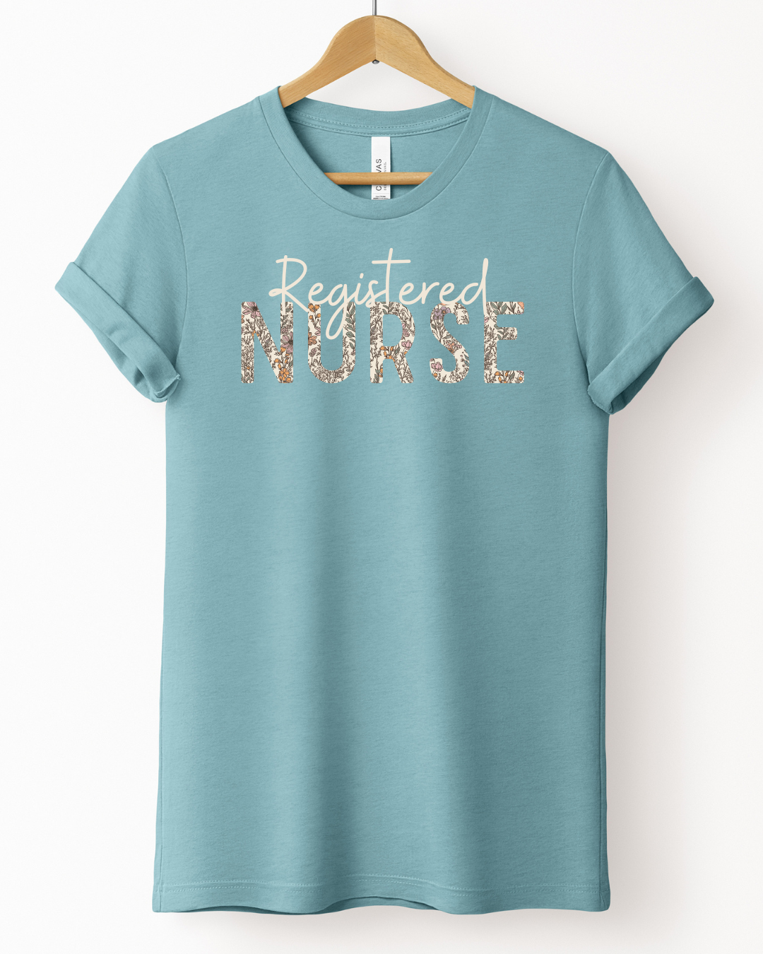 The Fall Floral- Registered Nurse Tee