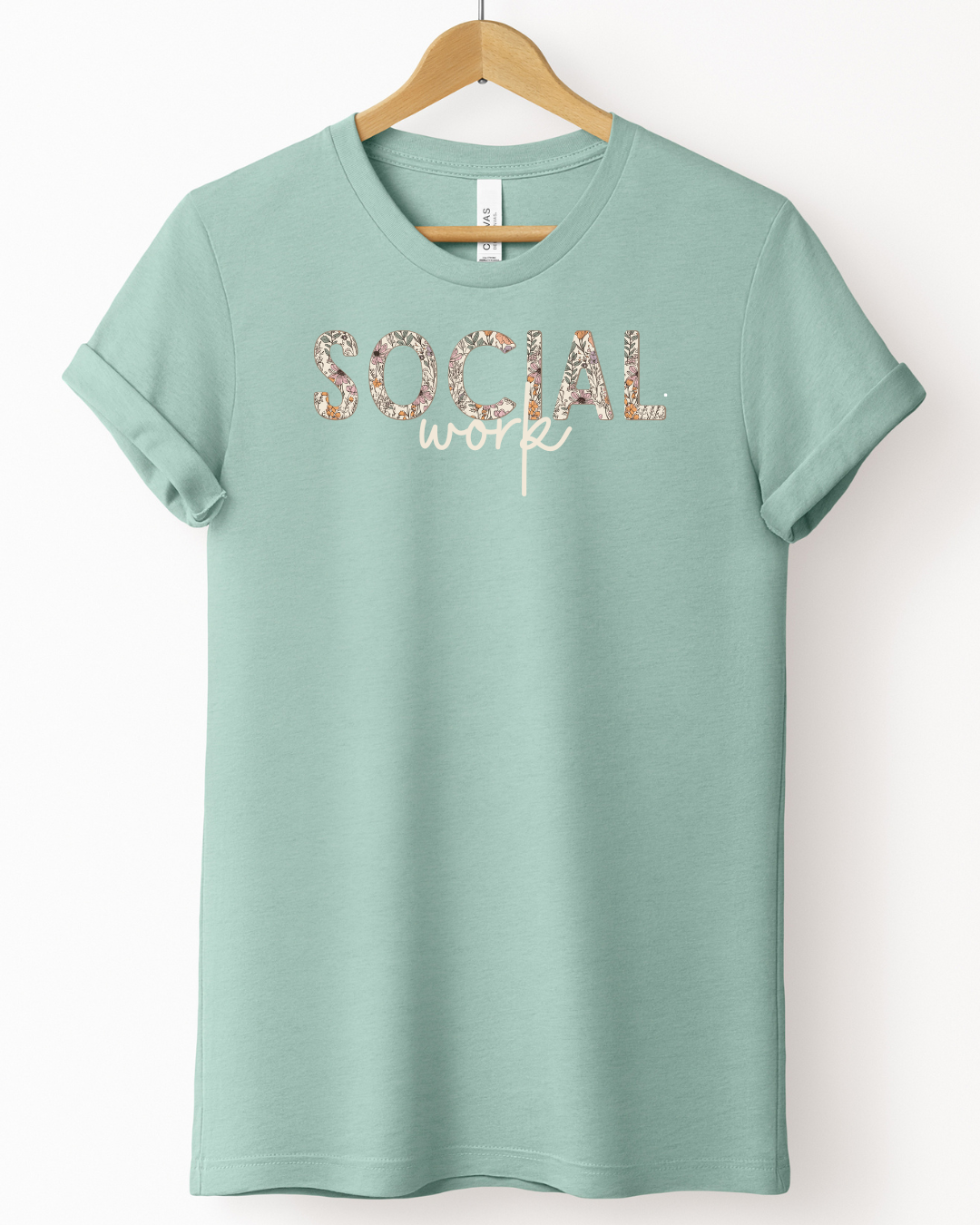 Fall Floral - Social Work Tee