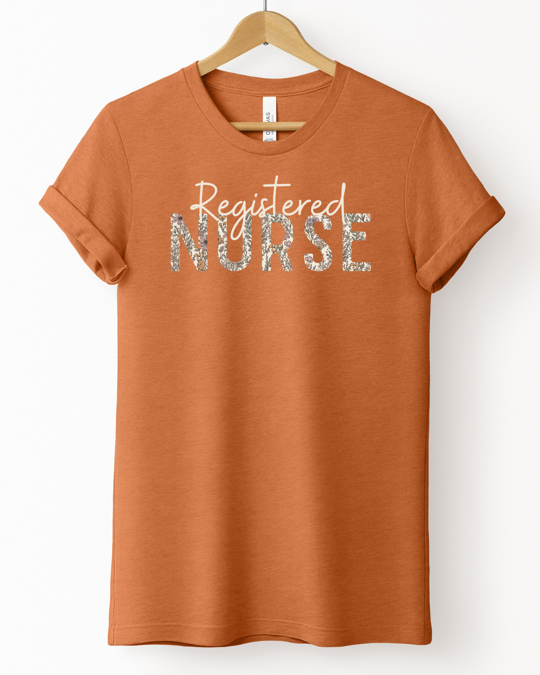 The Fall Floral- Registered Nurse Tee