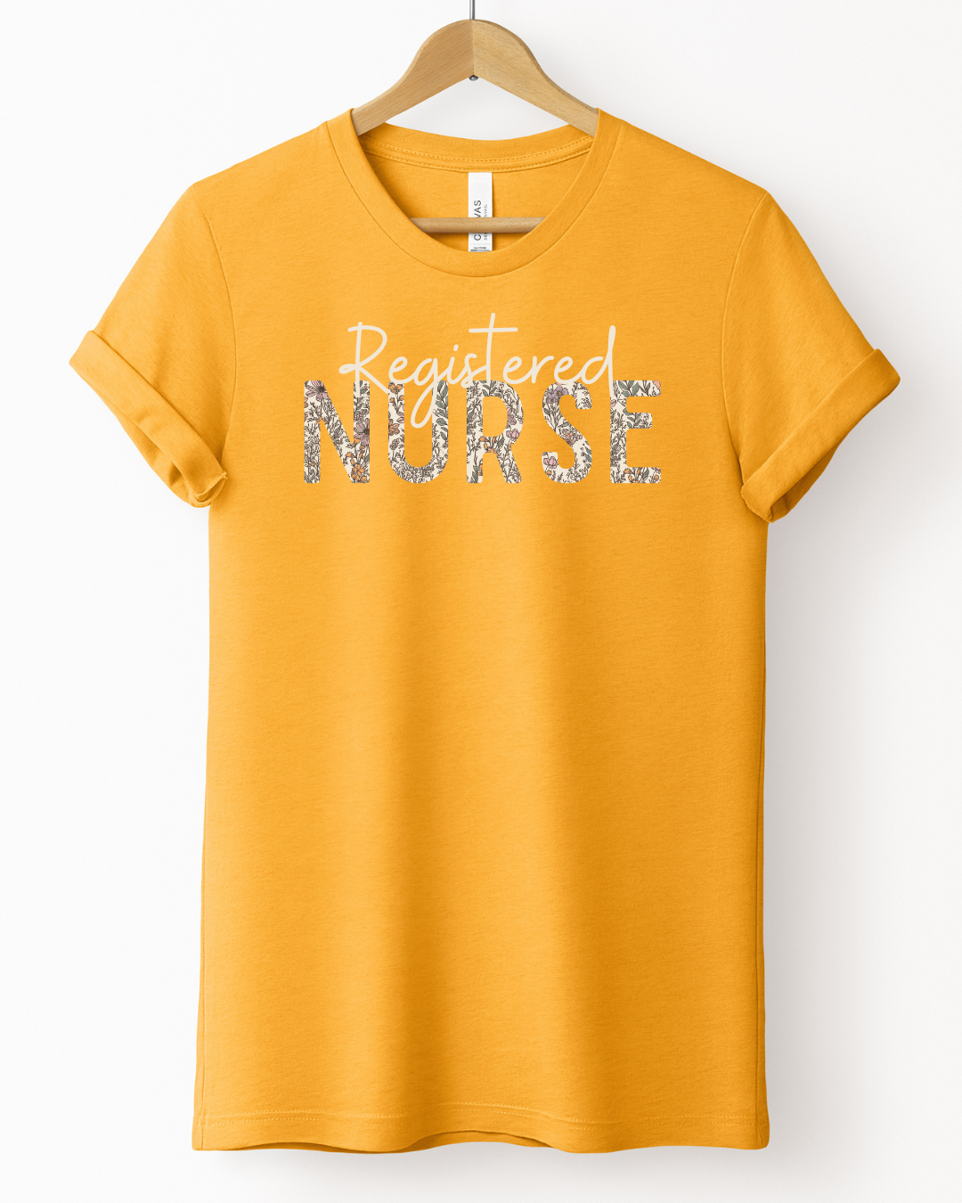 The Fall Floral- Registered Nurse Tee