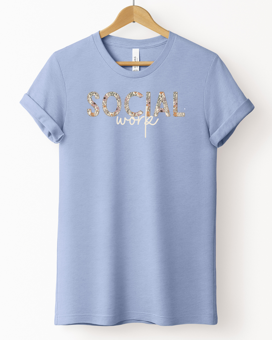 Fall Floral - Social Work Tee
