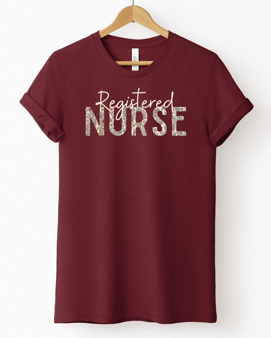 The Fall Floral- Registered Nurse Tee