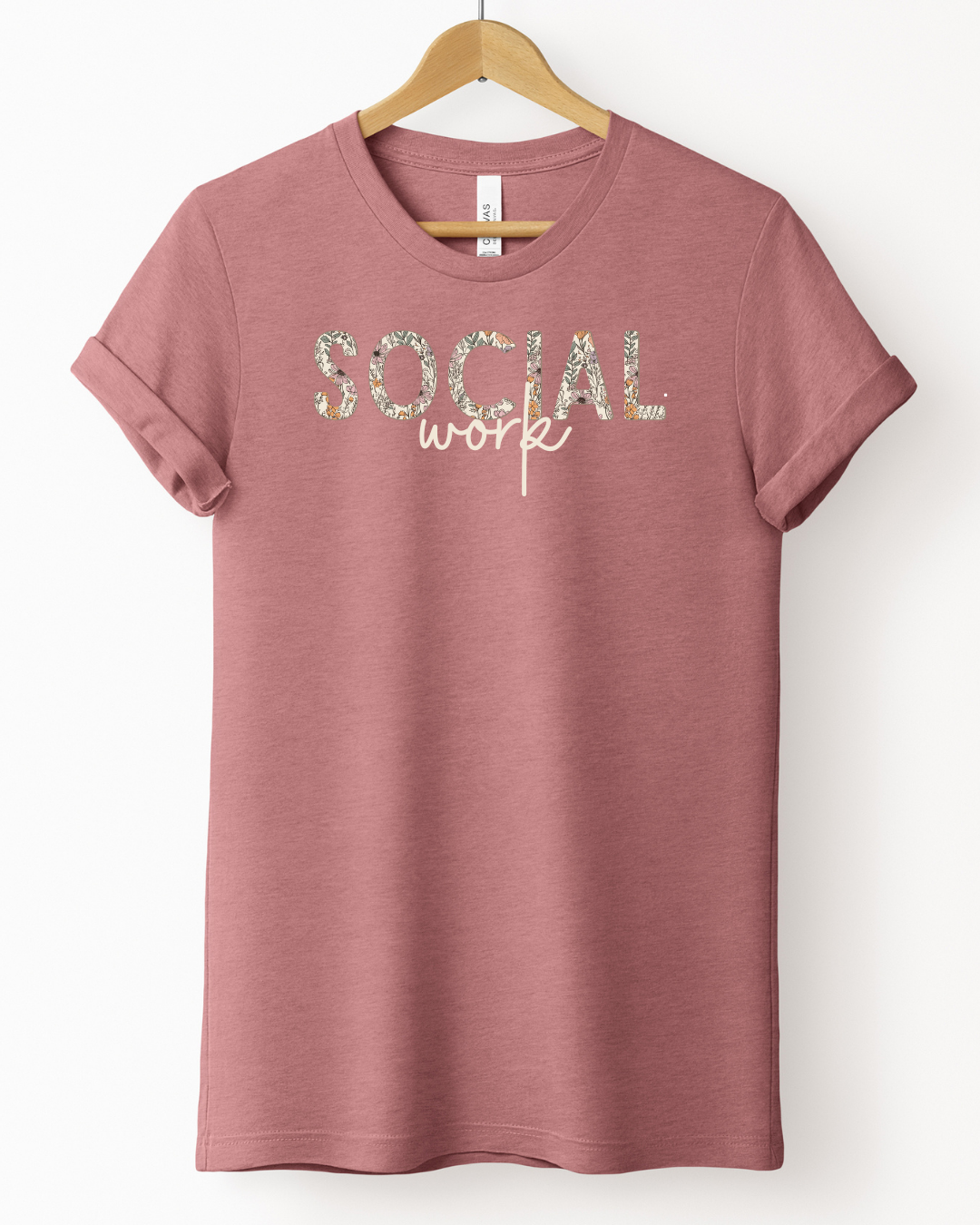 Fall Floral - Social Work Tee